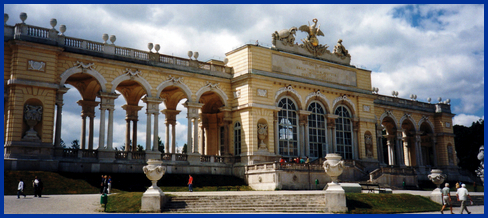 Photo of Gloriette at Schonbrunn Palace in Vienna, Austria