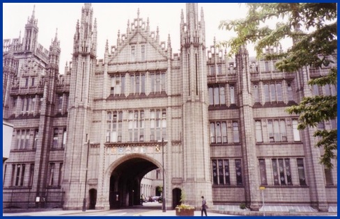 Marischal College in Aberdeen, Scotland