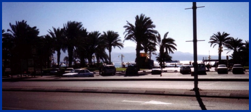 A central street in Eilat, Israel