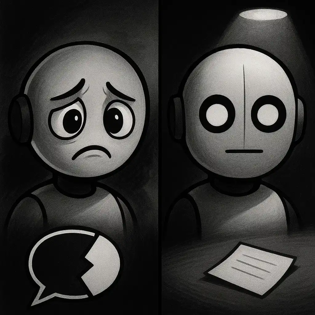 Image of blank-face chatbot