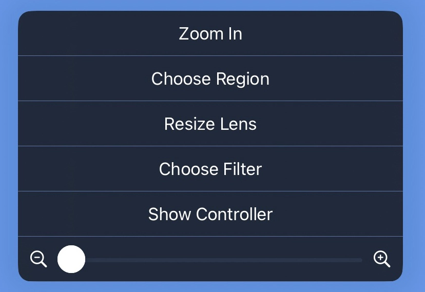 iPadOS 17 zoom box menu