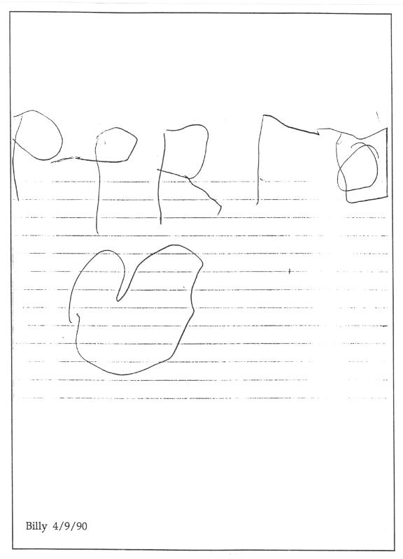 Billy and Janine's writing samples