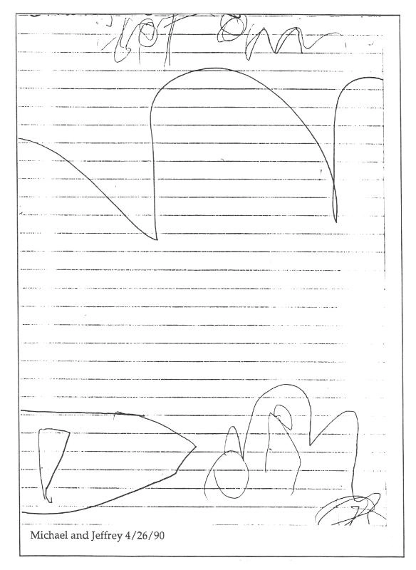 Drawing from Michael and Jeffrey