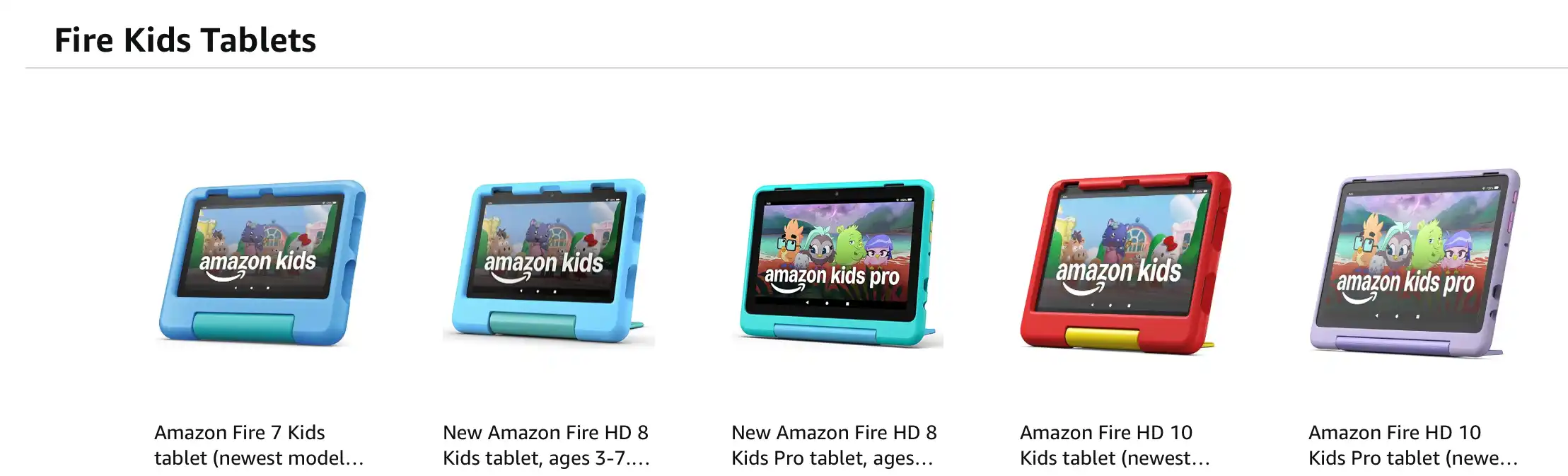 Amazon kids tablet