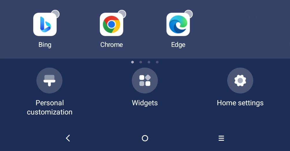 Lenovo home screen settings