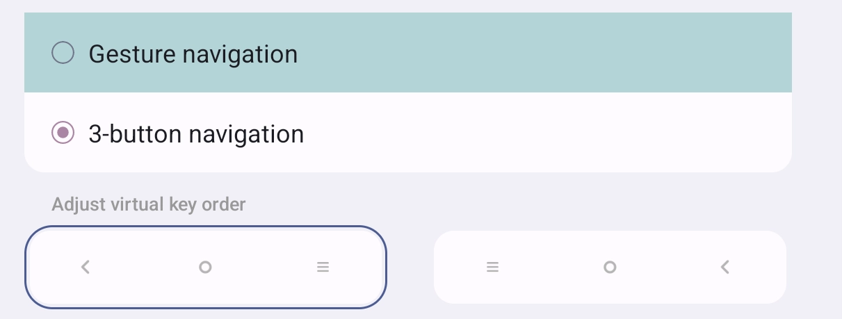 Lenovo navigation settings